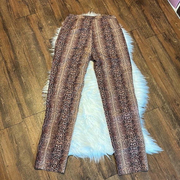 nANA Judy Phyton/Snake Skin Print High Waist Pants - Picture 5 of 6